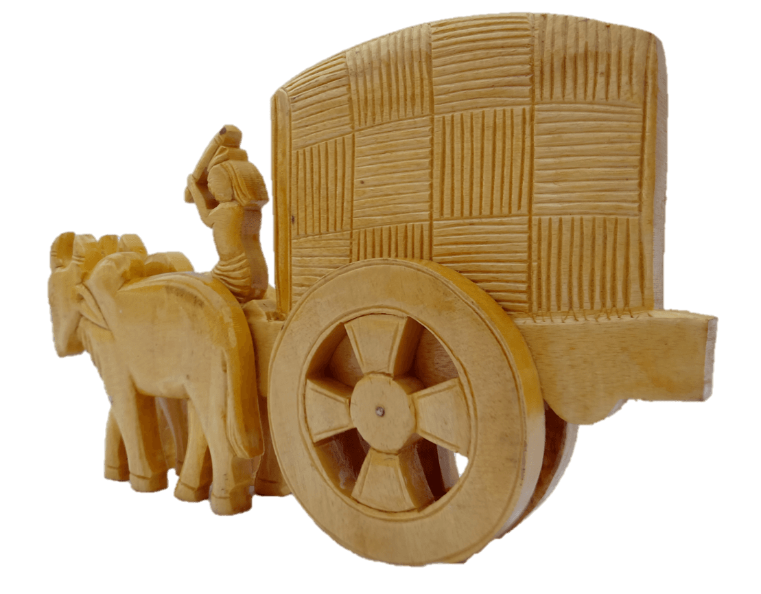 Wooden Cow cart