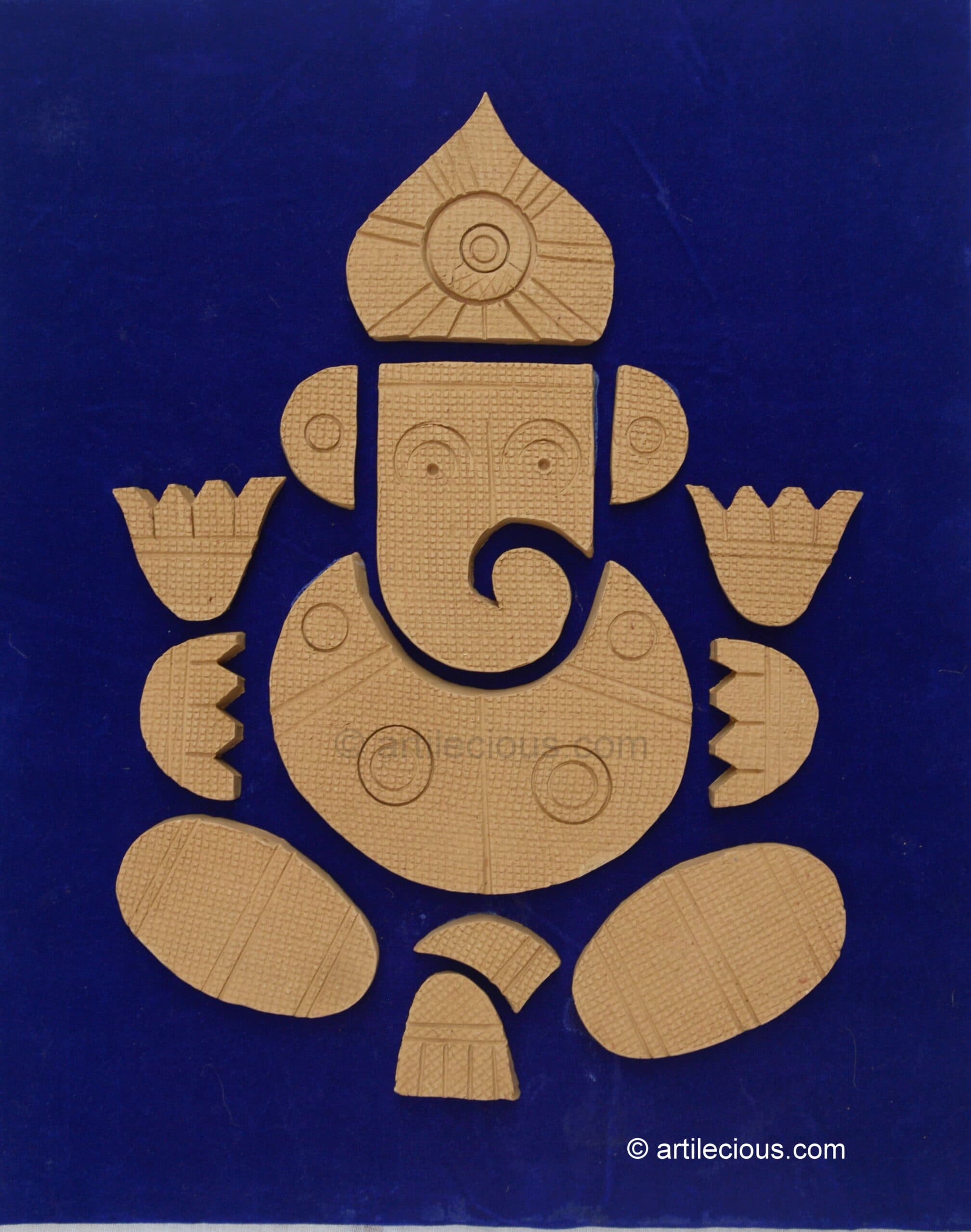 Terracotta Ganesha - WALL HANGING