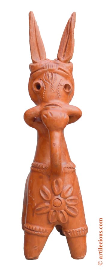 6 Inches Terracotta Bankura Horse (Pair)